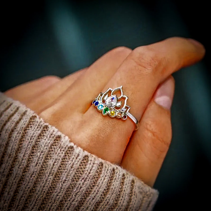 Chakra Bloom Lotus Ring