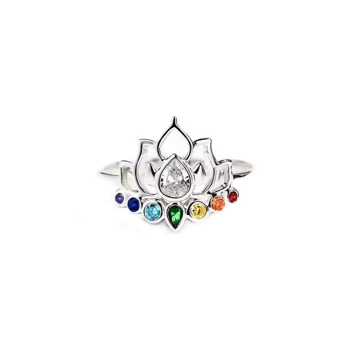 Chakra Bloom Lotus Ring